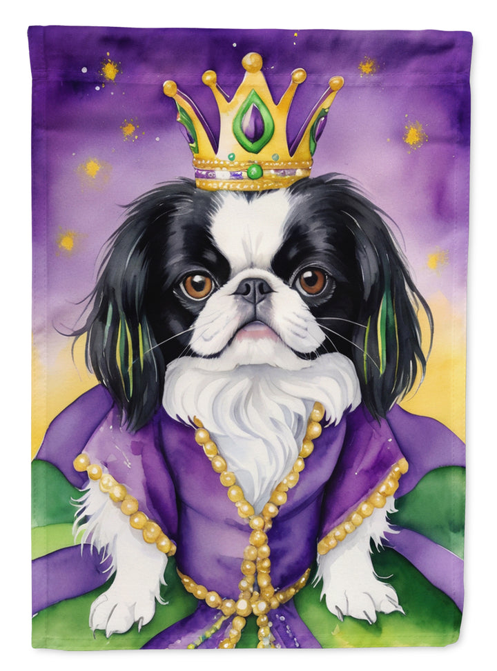 Japanese Chin King of Mardi Gras House Flag Image 1