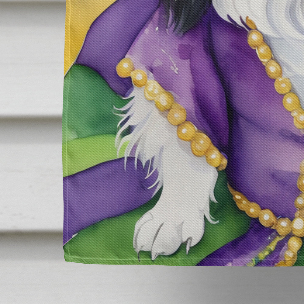 Japanese Chin King of Mardi Gras House Flag Image 4