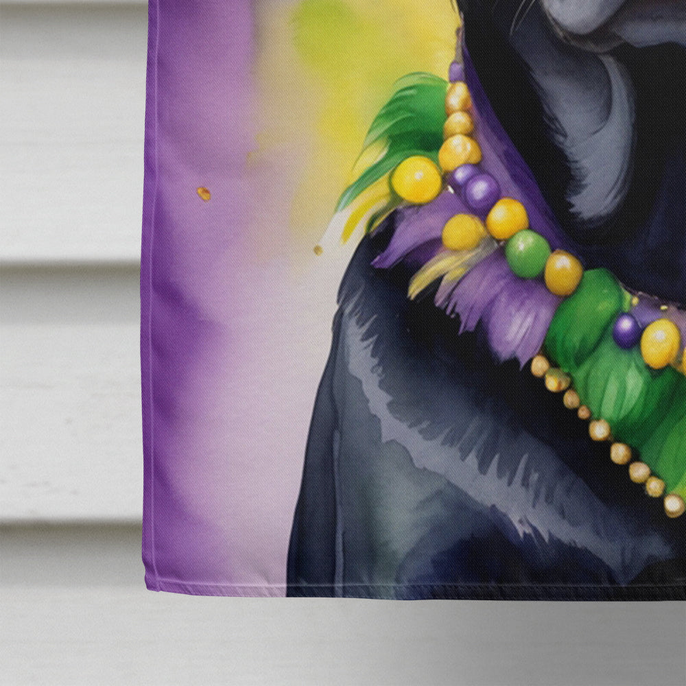 Labrador Retriever King of Mardi Gras House Flag Image 4