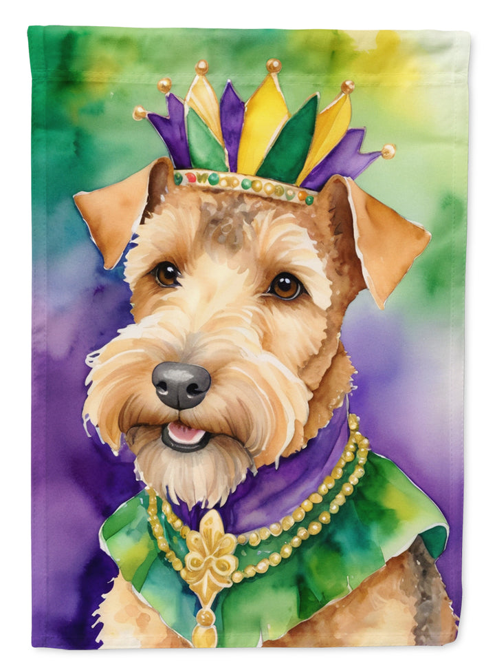 Lakeland Terrier King of Mardi Gras House Flag Image 1