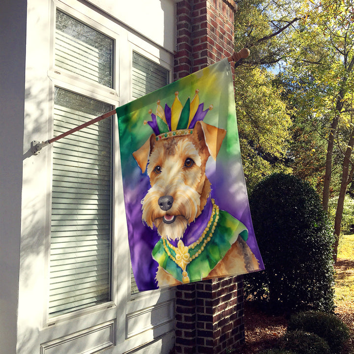 Lakeland Terrier King of Mardi Gras House Flag Image 2