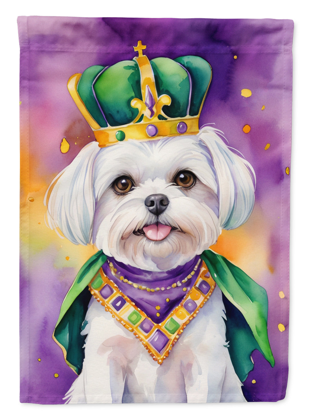 Maltese King of Mardi Gras House Flag Image 1