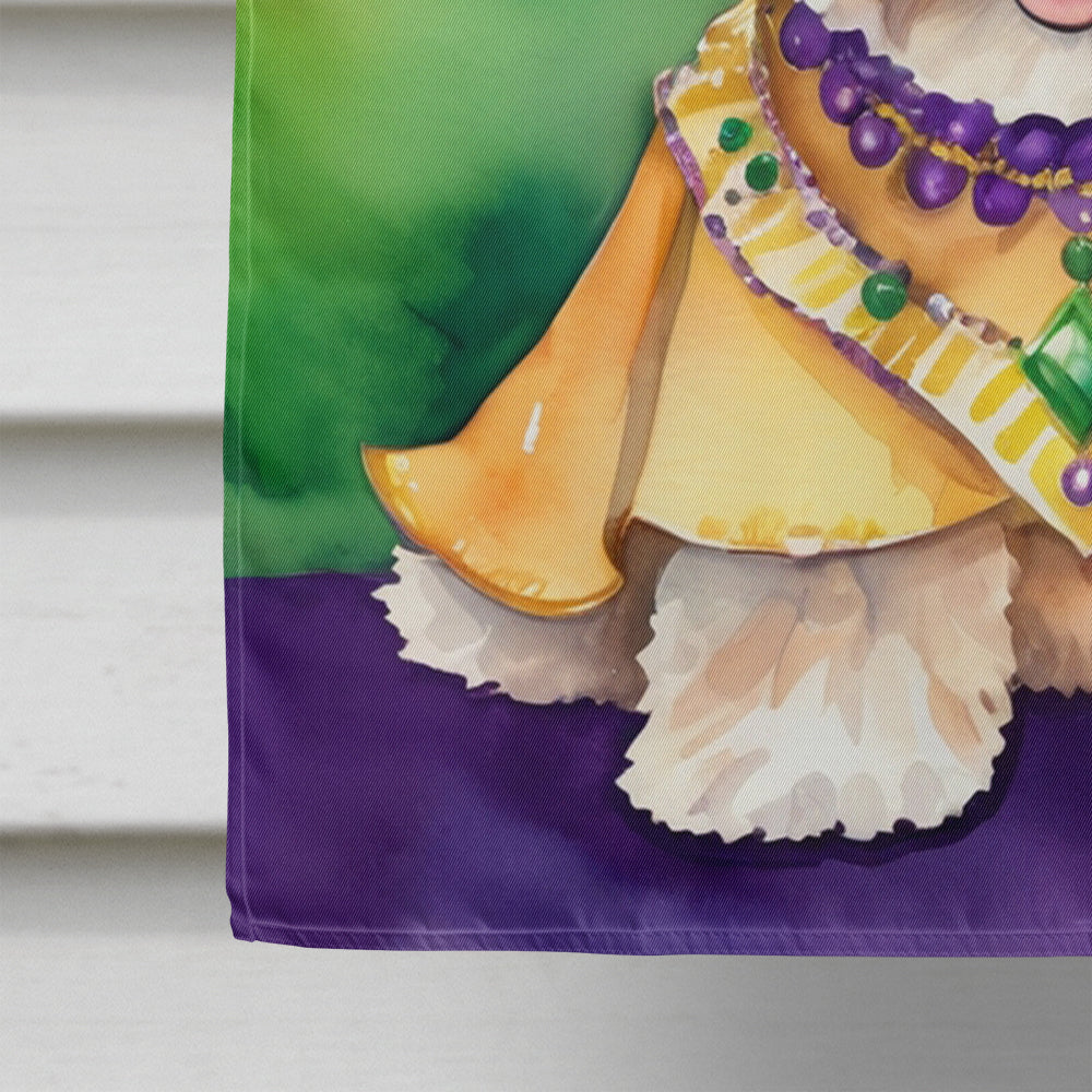 Maltipoo King of Mardi Gras House Flag Image 4