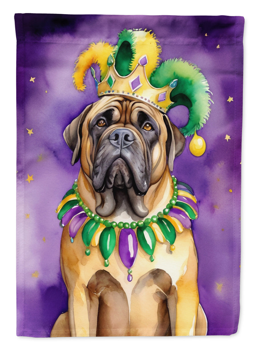 Mastiff King of Mardi Gras House Flag Image 1