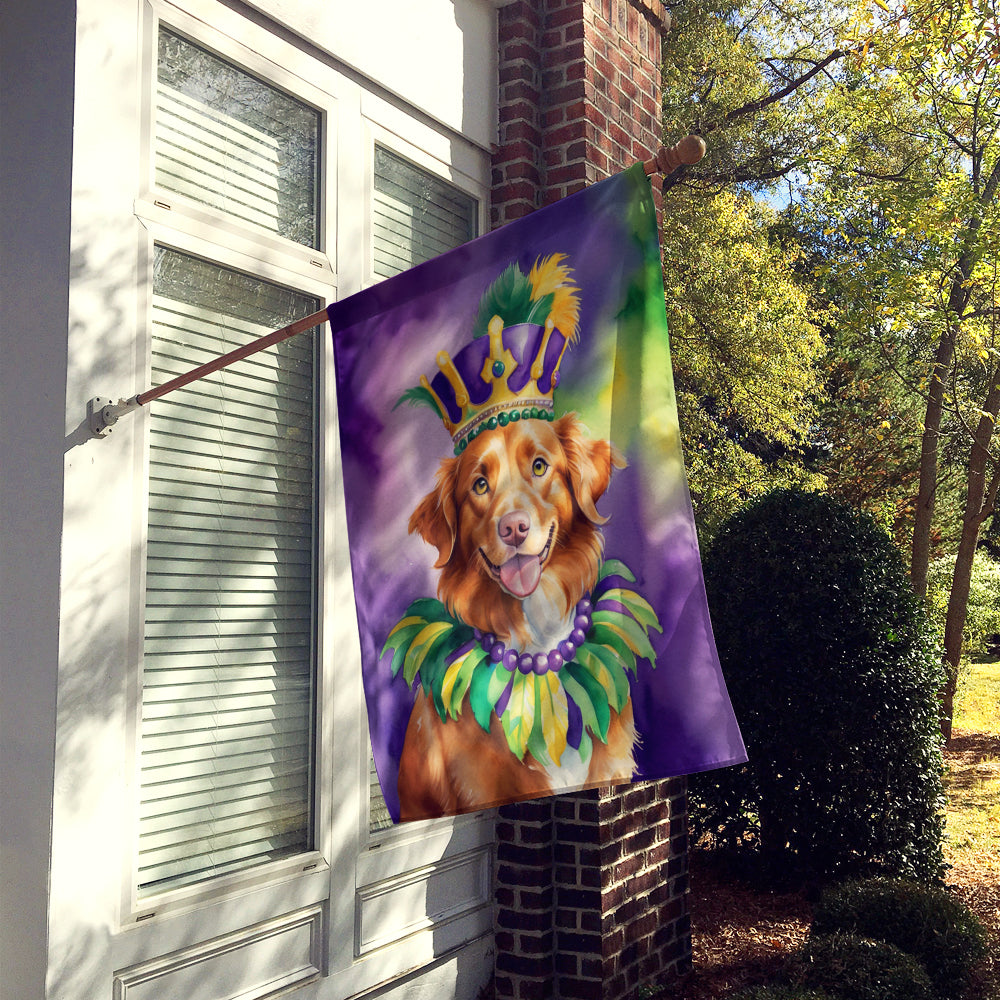 Nova Scotia Duck Tolling Retriever King of Mardi Gras House Flag Image 2