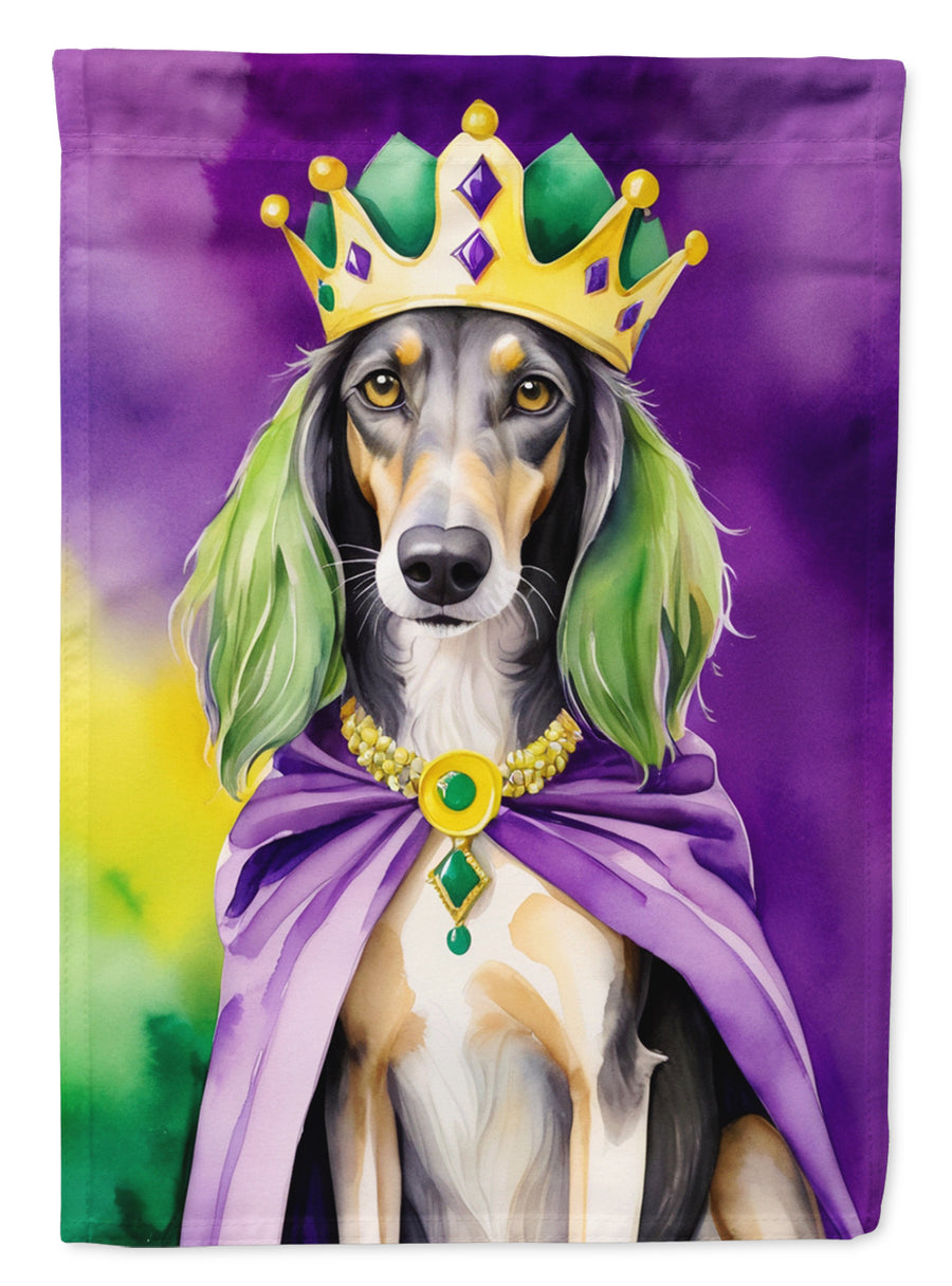 Saluki King of Mardi Gras House Flag Image 1