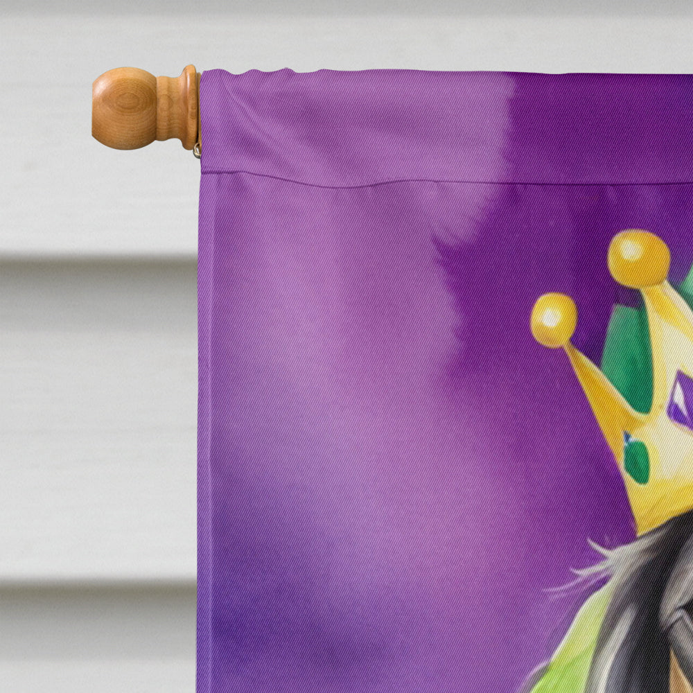 Saluki King of Mardi Gras House Flag Image 3