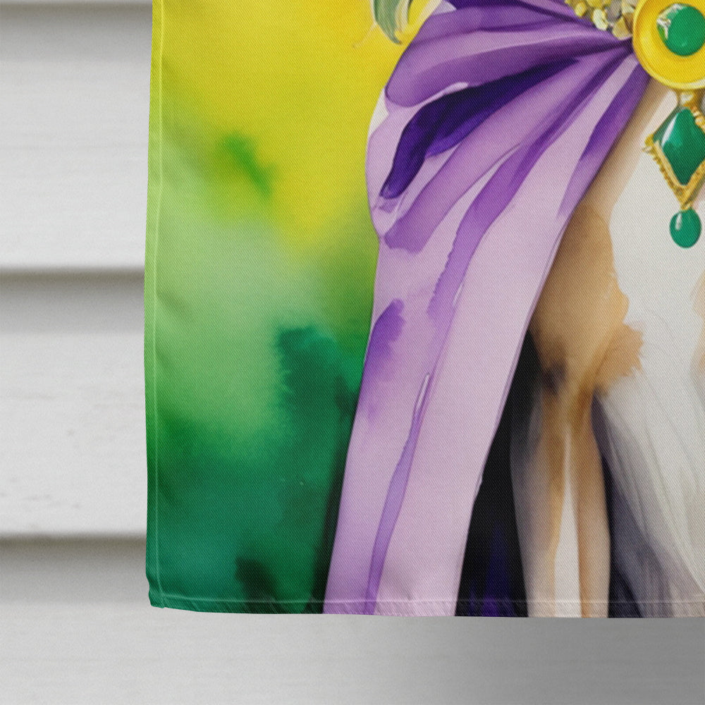 Saluki King of Mardi Gras House Flag Image 4