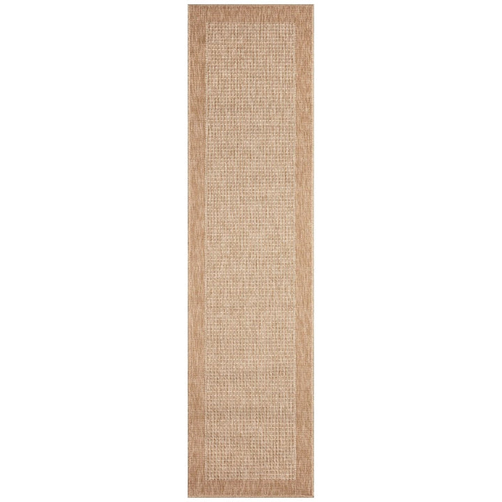 Liora Manne Sahara Texture Border Indoor Outdoor Area Rug Ivory Image 2