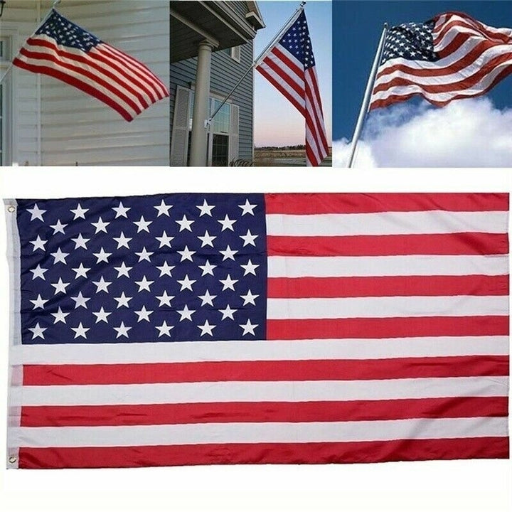 4x6 FT American US Flag Window Patriotic USA Flag Stars Grommets Garden Decor Image 3