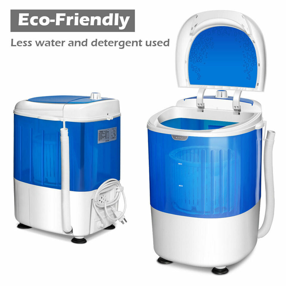 Costway Portable Mini Counter Top Washing Machine 5.5lbs Spin Basket Laundry Image 6