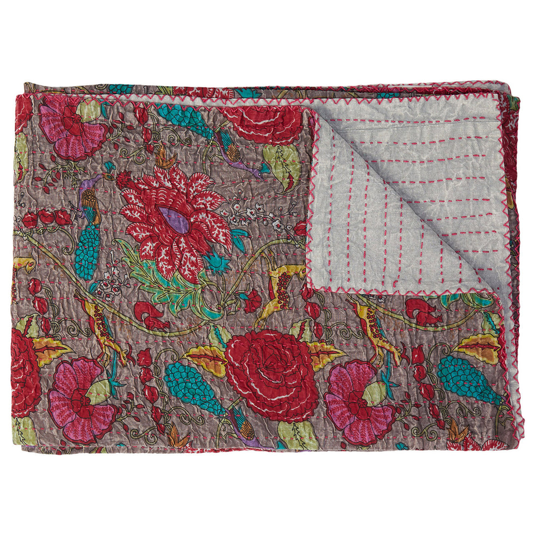 Taj Hotel Home Decor Kantha Cotton Throw | 1-Piece | 50"x70" | 13 Image 4