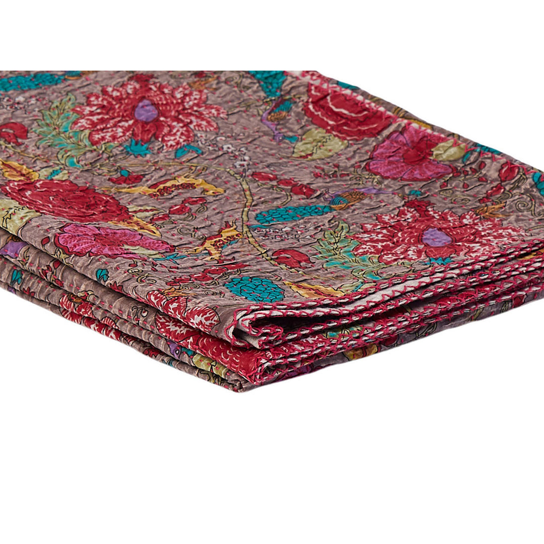 Taj Hotel Home Decor Kantha Cotton Throw | 1-Piece | 50"x70" | 13 Image 6