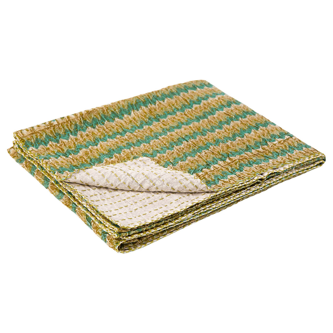 Taj Hotel Home Decor Kantha Cotton Throw | 1-Piece | 50"x70" | 13 Image 8