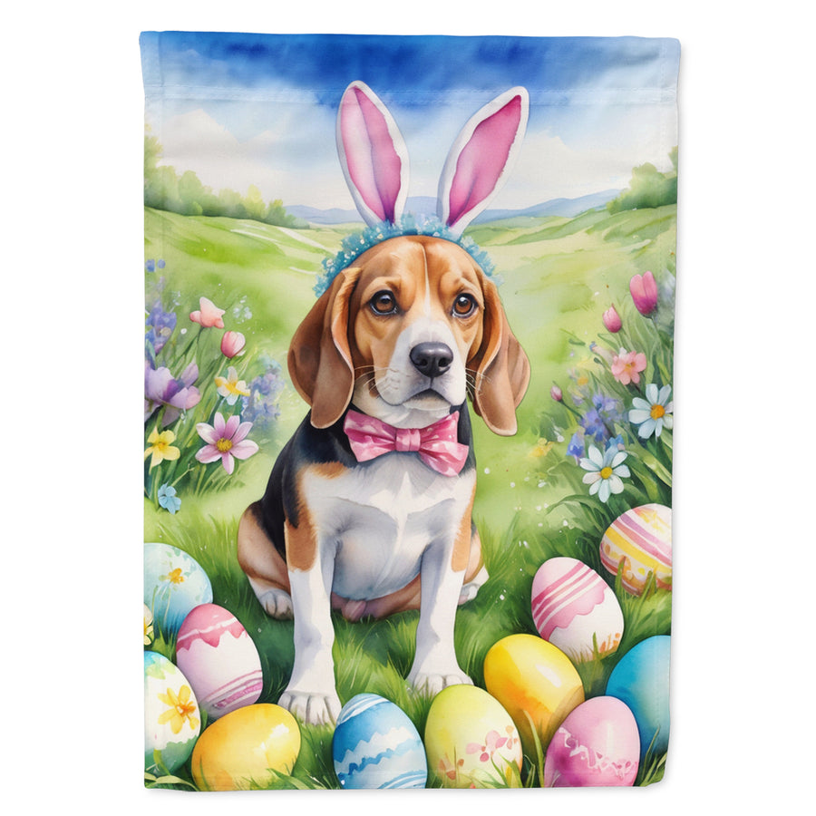 Beagle Easter Egg Hunt Garden Flag Image 1