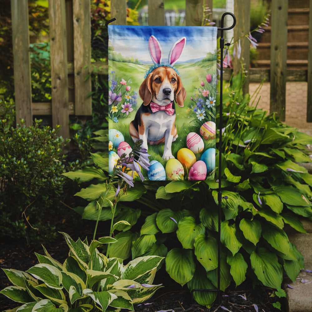 Beagle Easter Egg Hunt Garden Flag Image 2