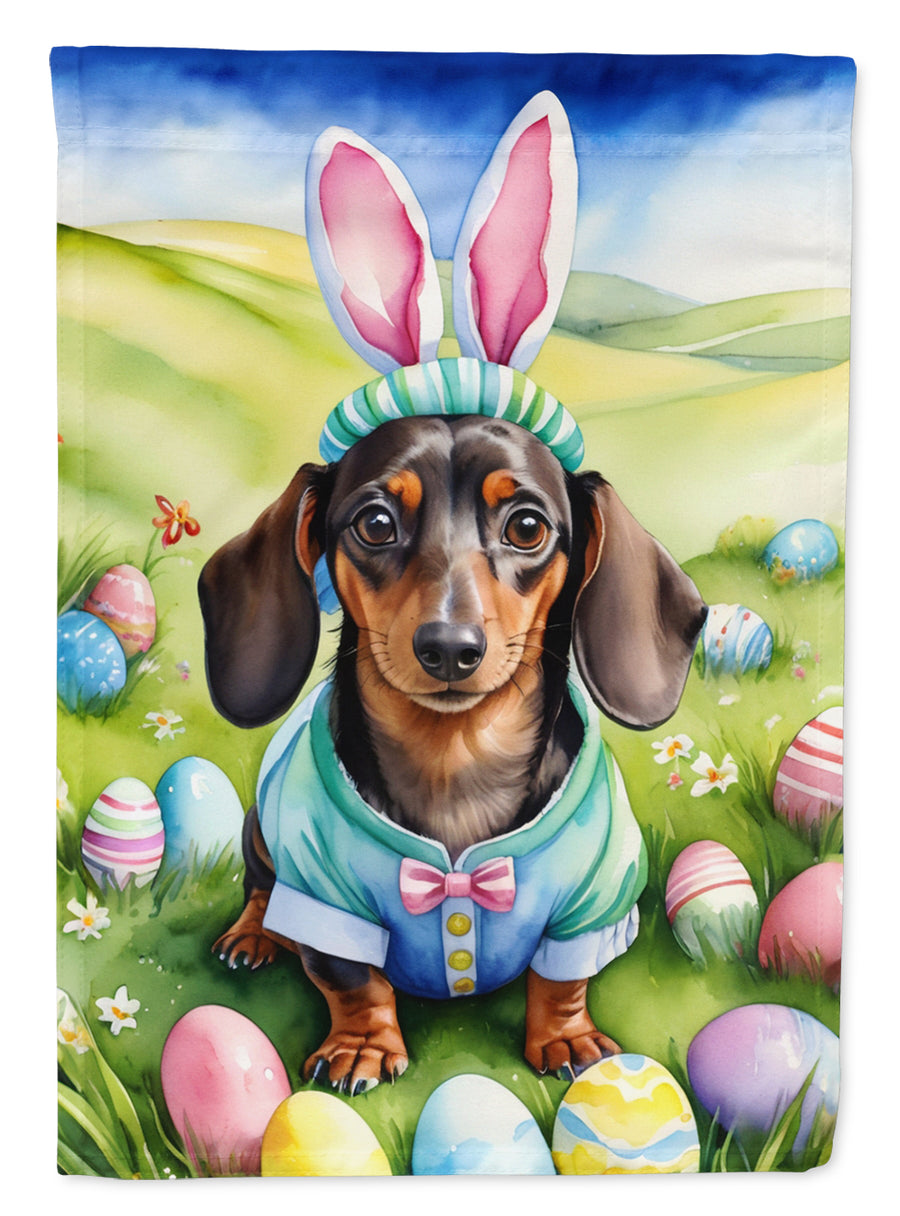 Dachshund Easter Egg Hunt House Flag Image 1