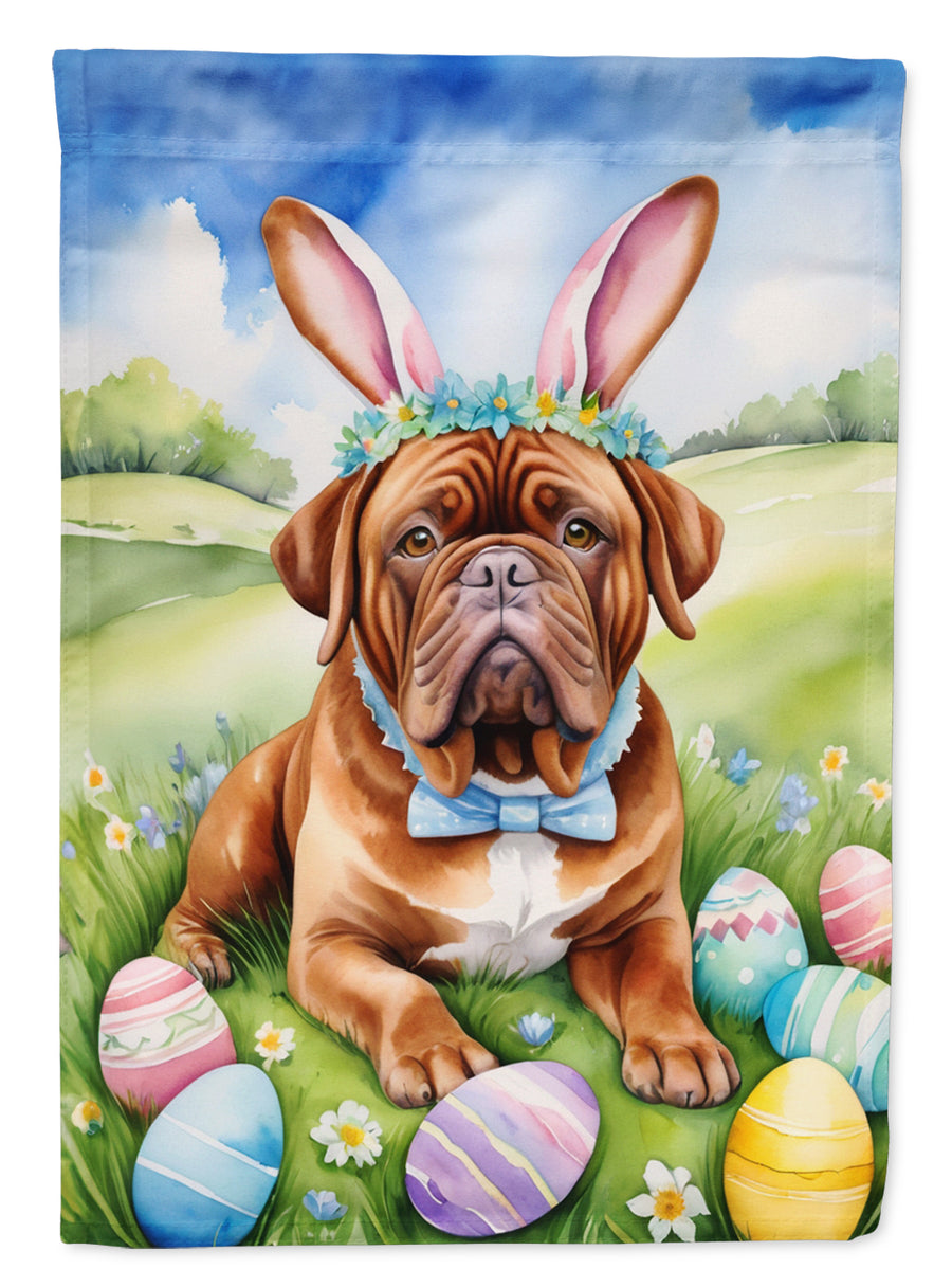 Dogue de Bordeaux Easter Egg Hunt House Flag Image 1