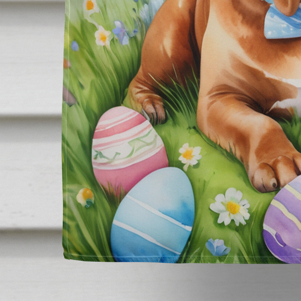 Dogue de Bordeaux Easter Egg Hunt House Flag Image 4