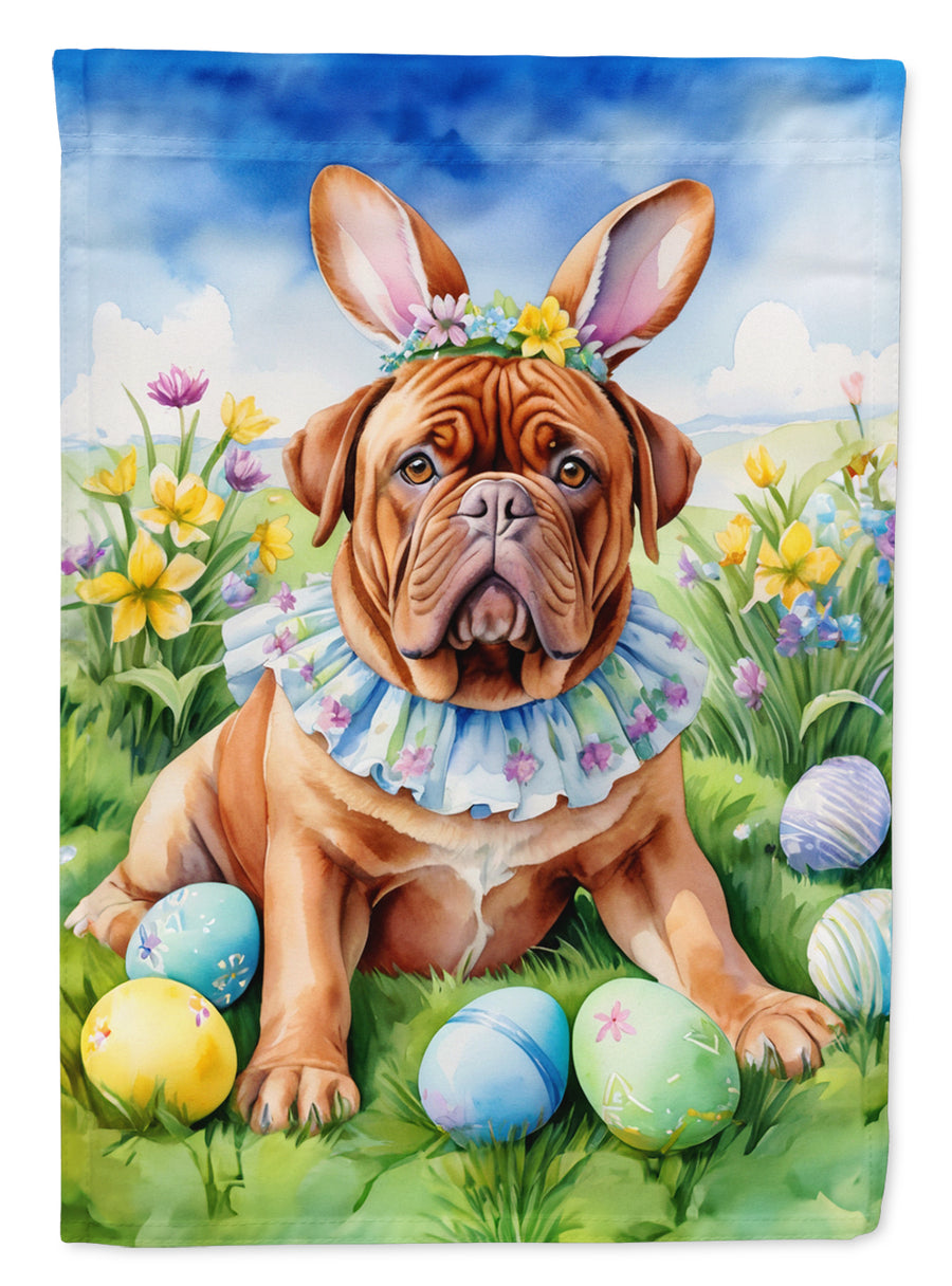 Dogue de Bordeaux Easter Egg Hunt House Flag Image 1