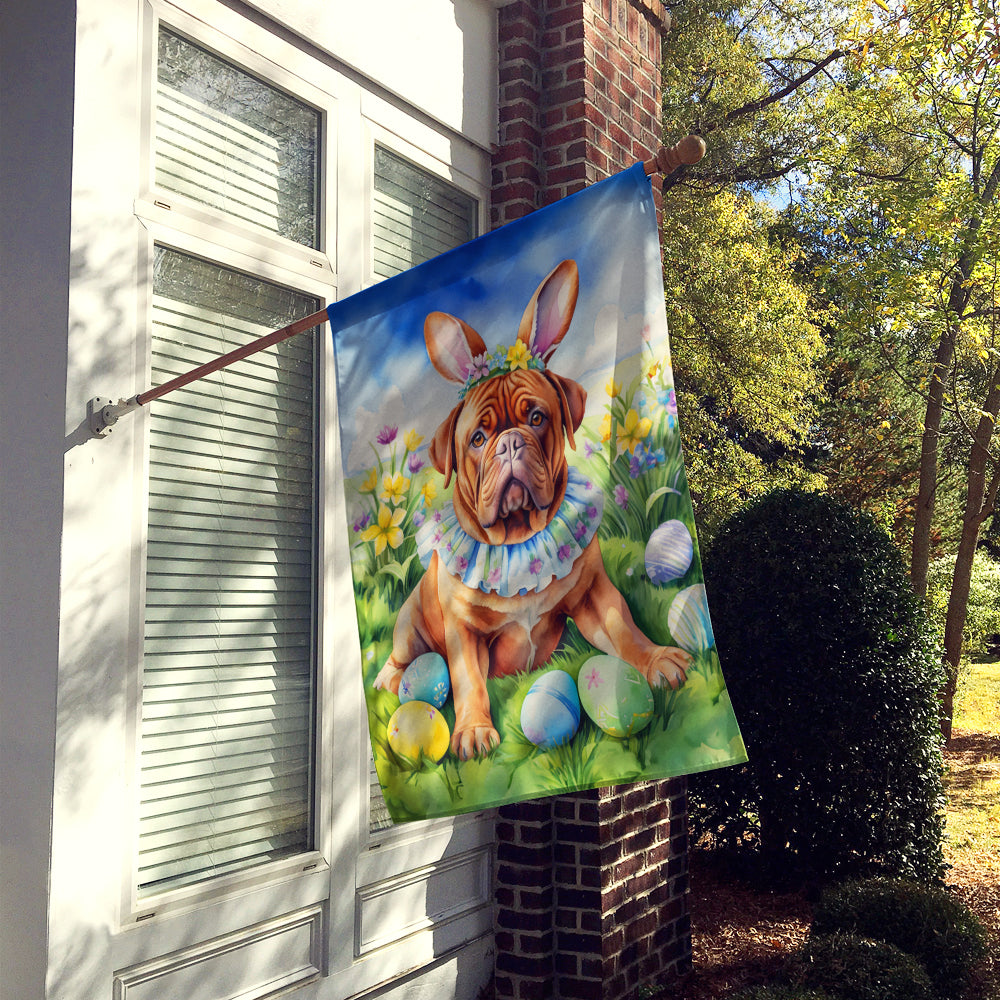 Dogue de Bordeaux Easter Egg Hunt House Flag Image 2