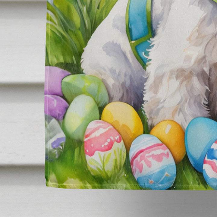 Fox Terrier Easter Egg Hunt House Flag Image 4