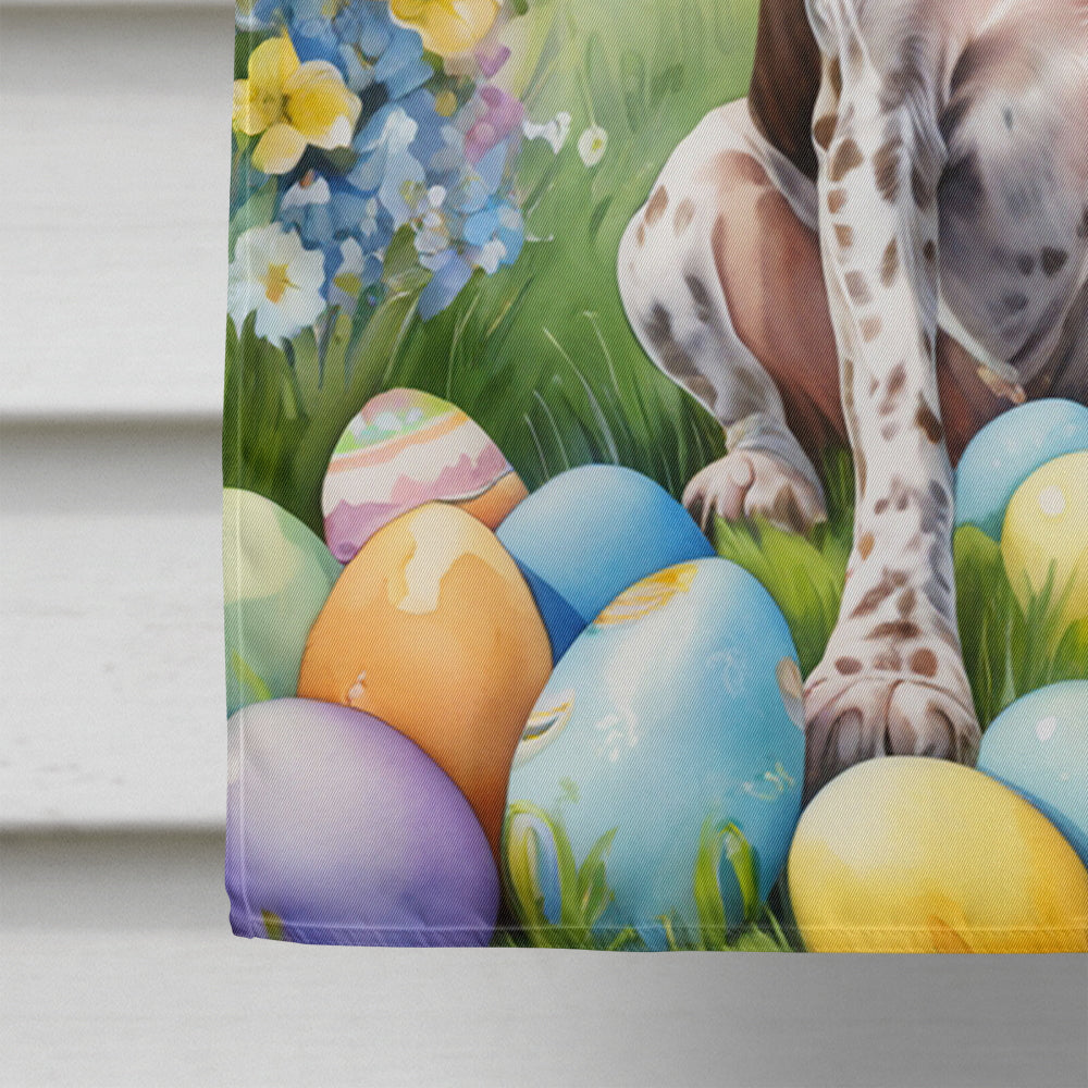 German Shorthaired Pointer Easter Egg Hunt House Flag Image 4