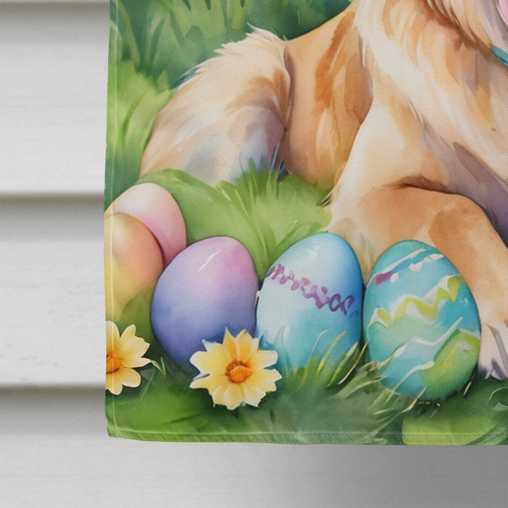 Golden Retriever Easter Egg Hunt House Flag Image 4