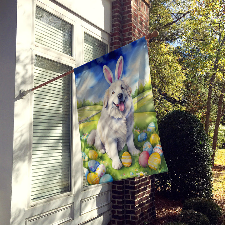 Great Pyrenees Easter Egg Hunt House Flag Image 2