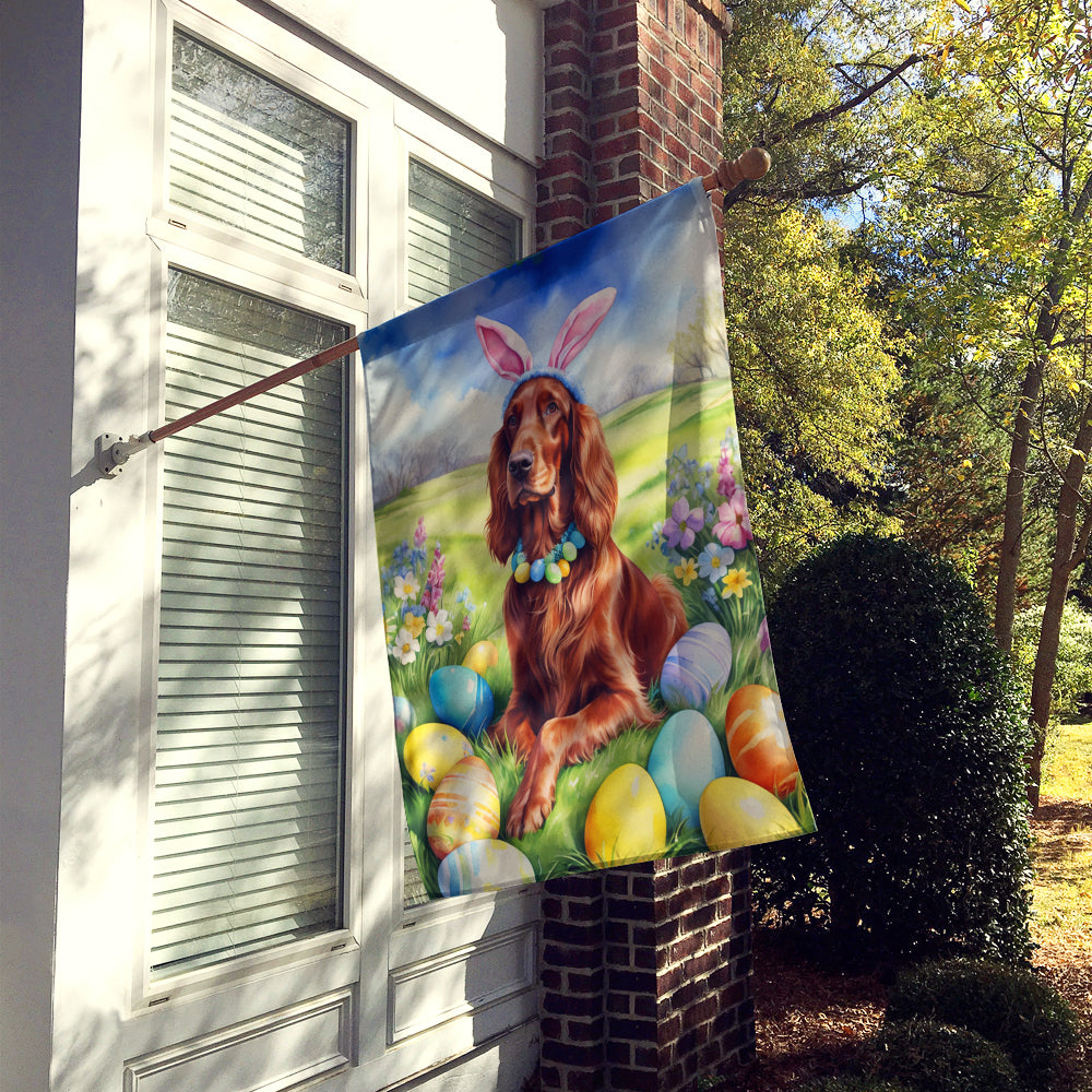 Irish Setter Easter Egg Hunt House Flag Image 2