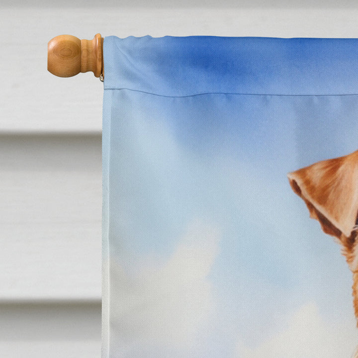 Irish Terrier Easter Egg Hunt House Flag Image 3