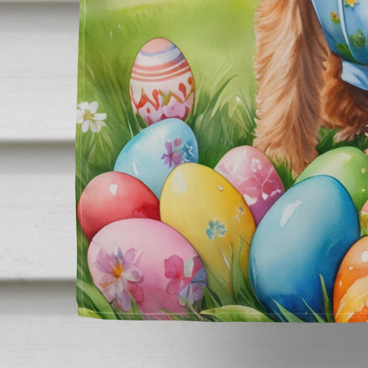 Irish Terrier Easter Egg Hunt House Flag Image 4