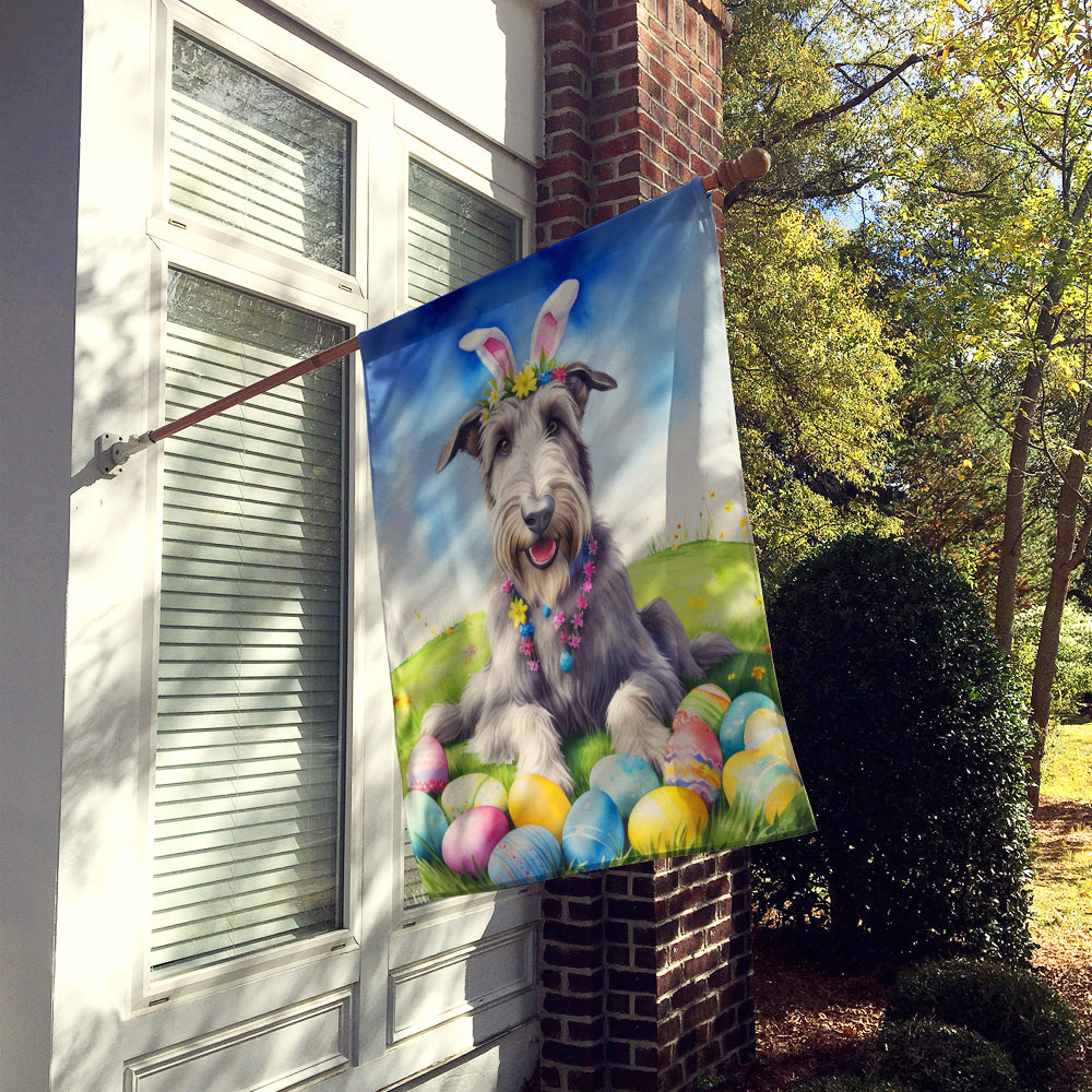 Irish Wolfhound Easter Egg Hunt House Flag Image 2