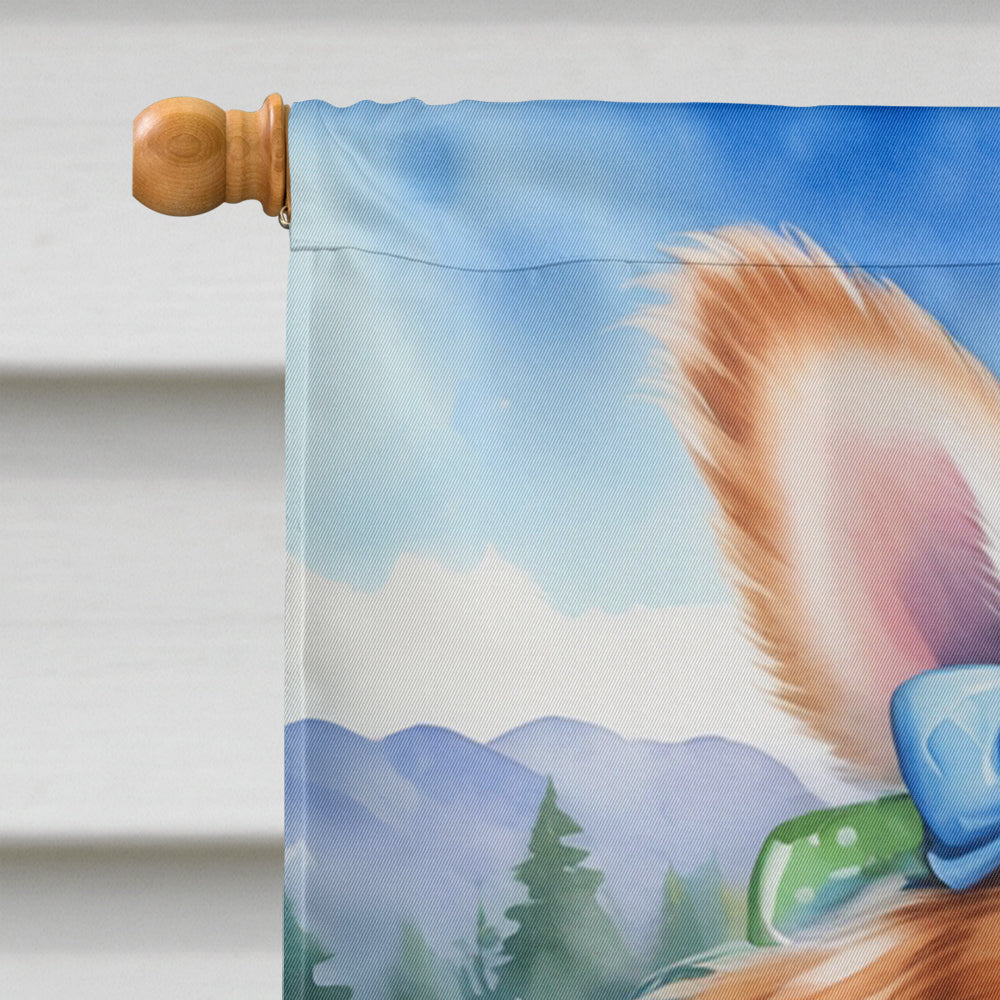 Japanese Chin Easter Egg Hunt House Flag Image 3