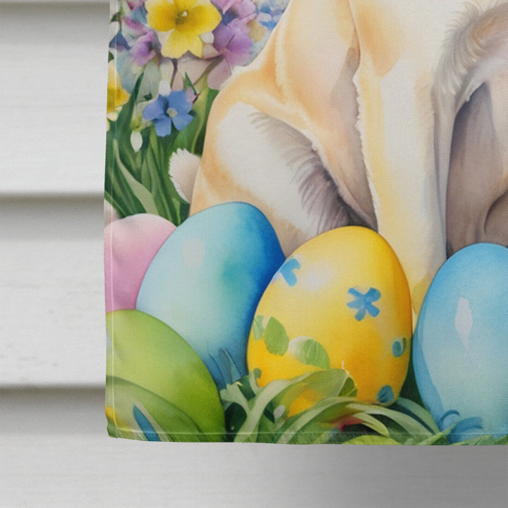 Yellow Labrador Retriever Easter Egg Hunt House Flag Image 4