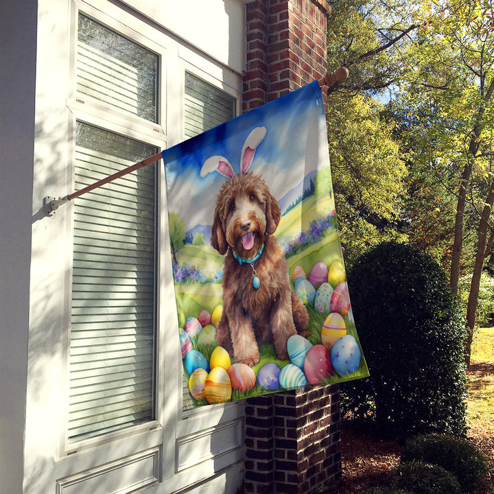 Labradoodle Easter Egg Hunt House Flag Image 2