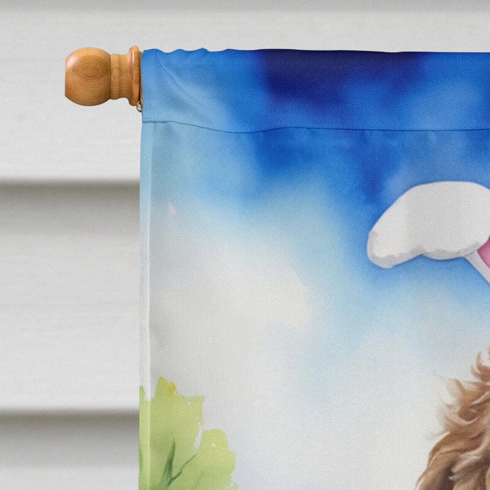 Labradoodle Easter Egg Hunt House Flag Image 3