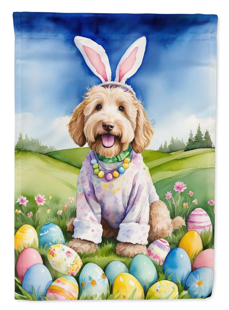 Labradoodle Easter Egg Hunt House Flag Image 1