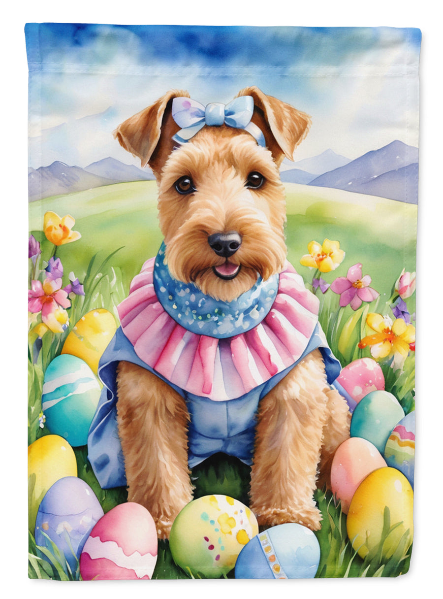 Lakeland Terrier Easter Egg Hunt House Flag Image 1