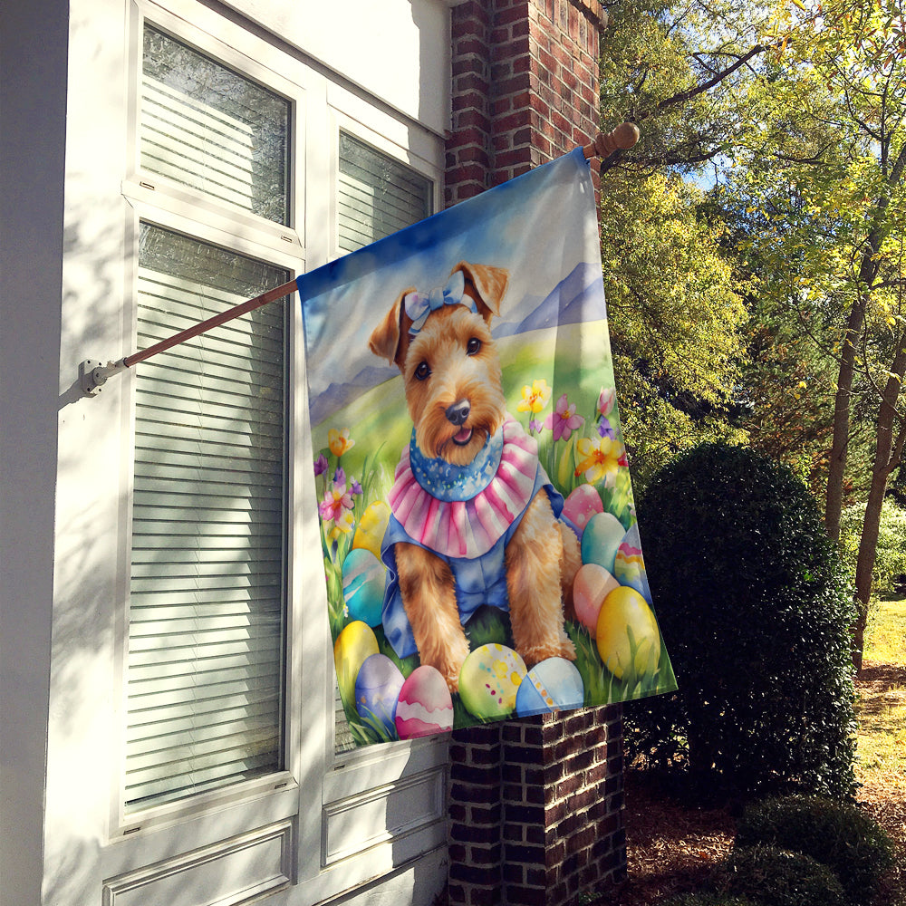 Lakeland Terrier Easter Egg Hunt House Flag Image 2