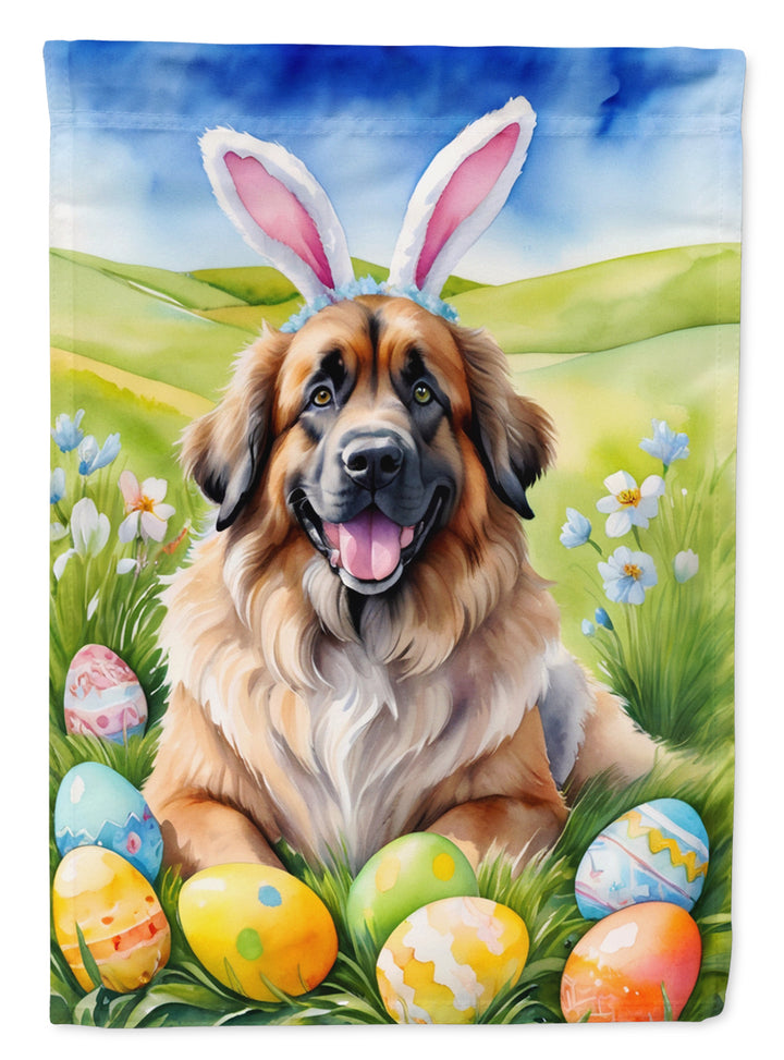 Leonberger Easter Egg Hunt House Flag Image 1