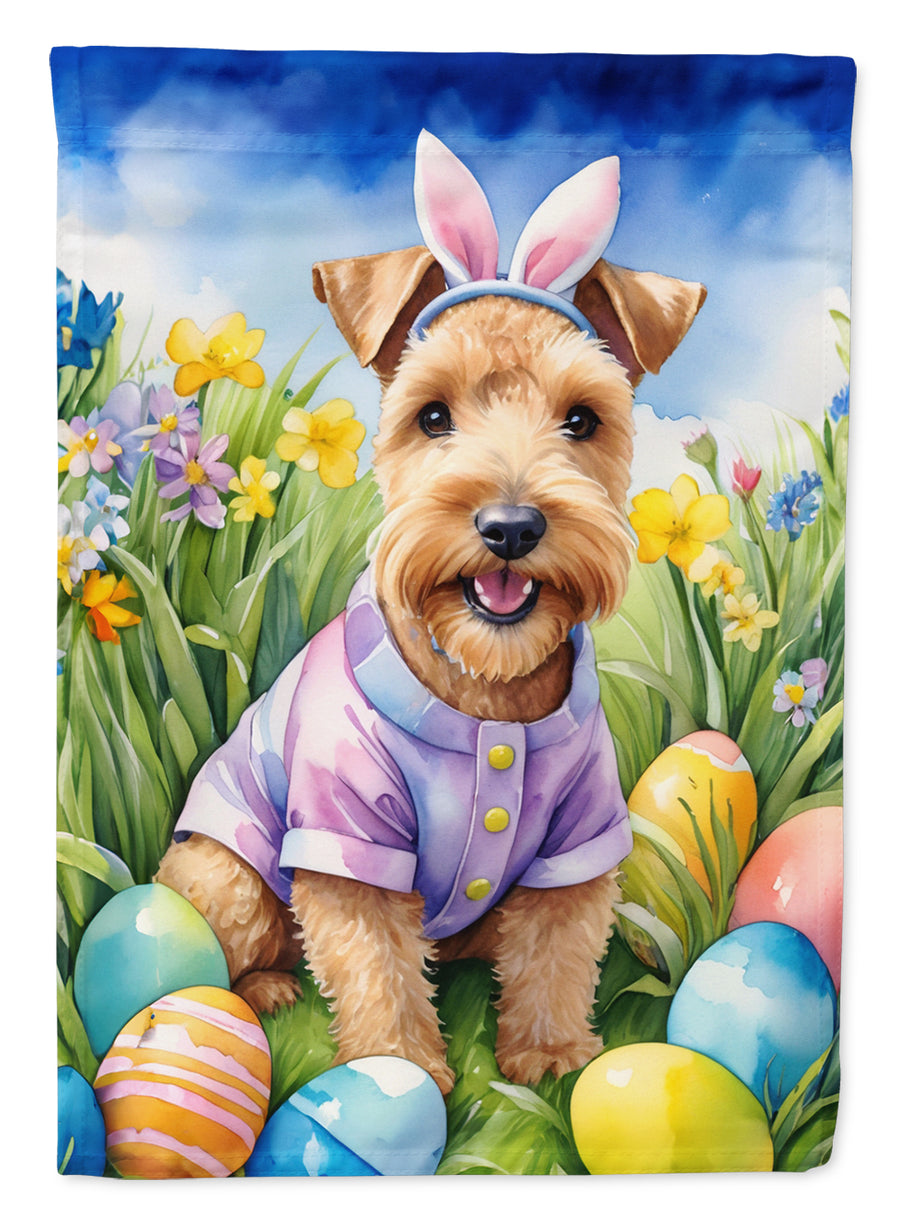 Lakeland Terrier Easter Egg Hunt House Flag Image 1