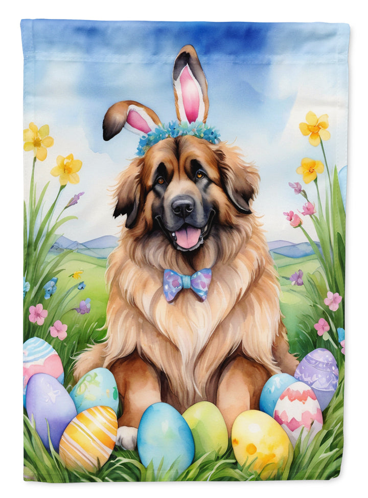 Leonberger Easter Egg Hunt House Flag Image 1