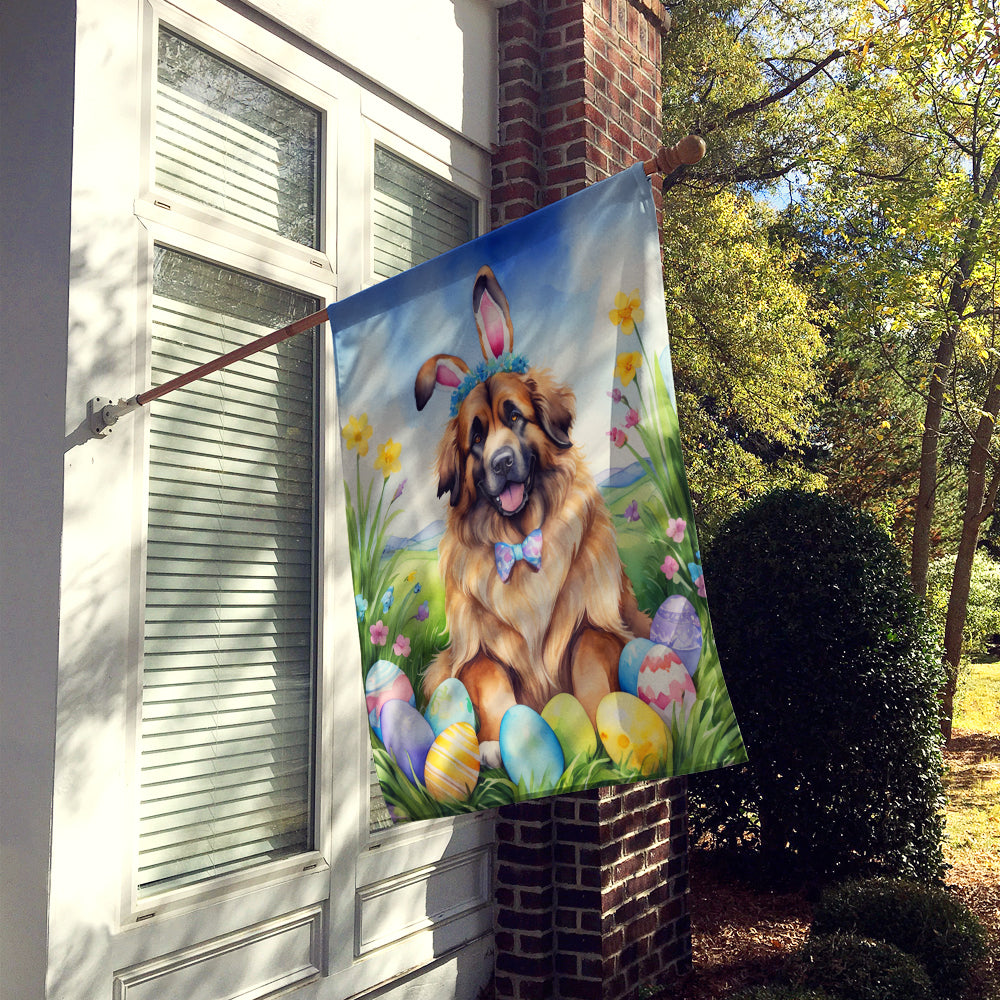 Leonberger Easter Egg Hunt House Flag Image 2