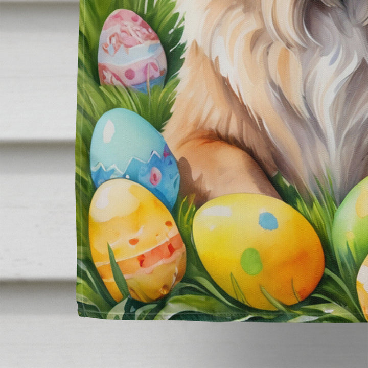 Leonberger Easter Egg Hunt House Flag Image 4