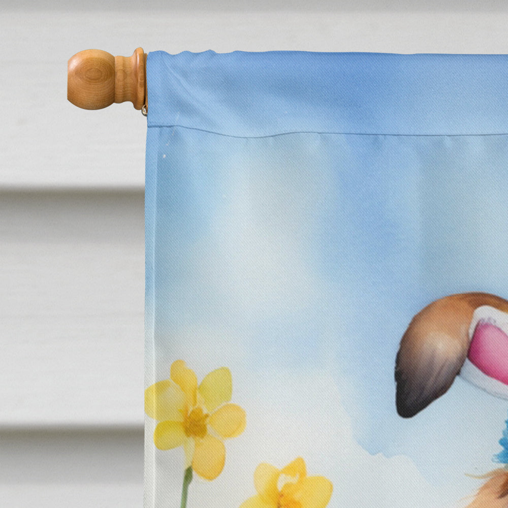 Leonberger Easter Egg Hunt House Flag Image 3