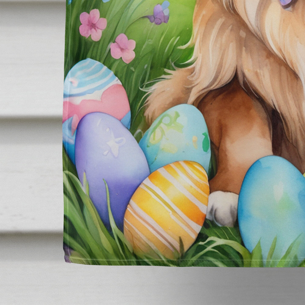 Leonberger Easter Egg Hunt House Flag Image 4