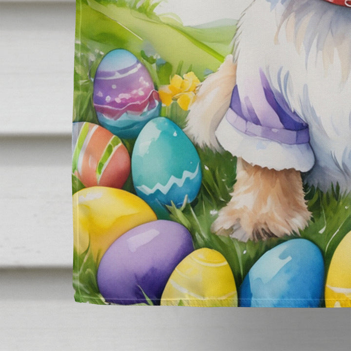 Lhasa Apso Easter Egg Hunt House Flag Image 4