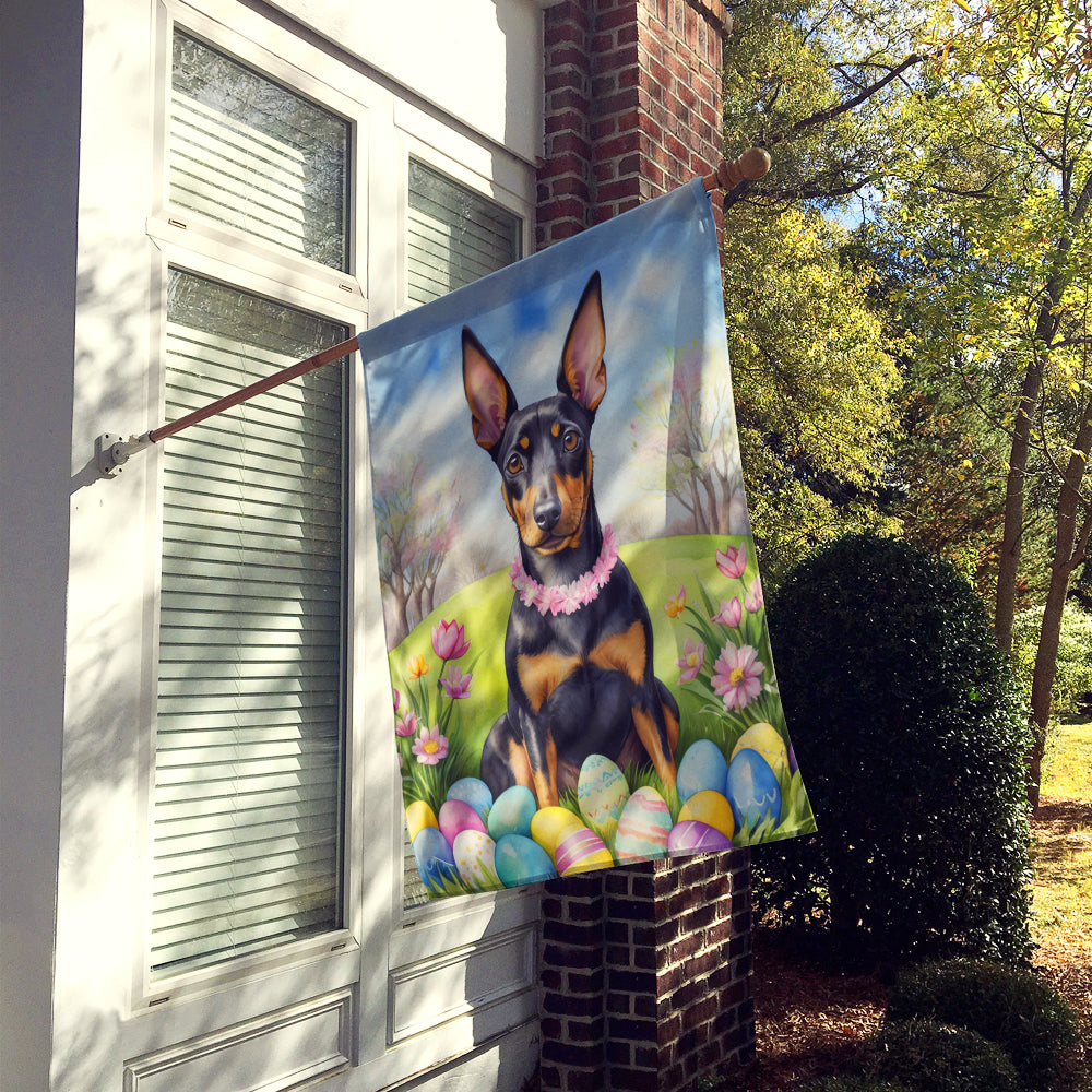 Manchester Terrier Easter Egg Hunt House Flag Image 2