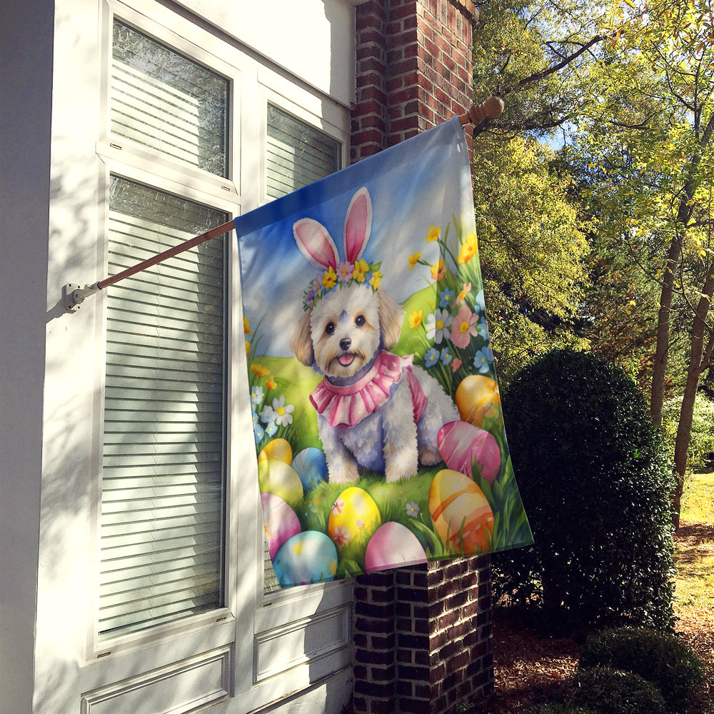 Maltipoo Easter Egg Hunt House Flag Image 2